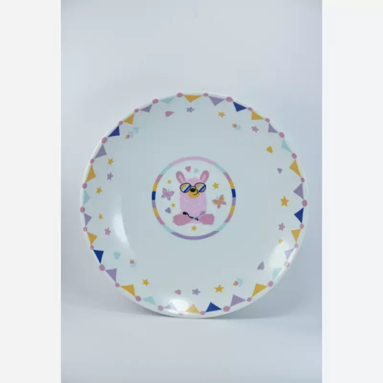 نعلبکی سرویس چینی 5 پارچه غذاخوری کودک برند لورین طرح لونا