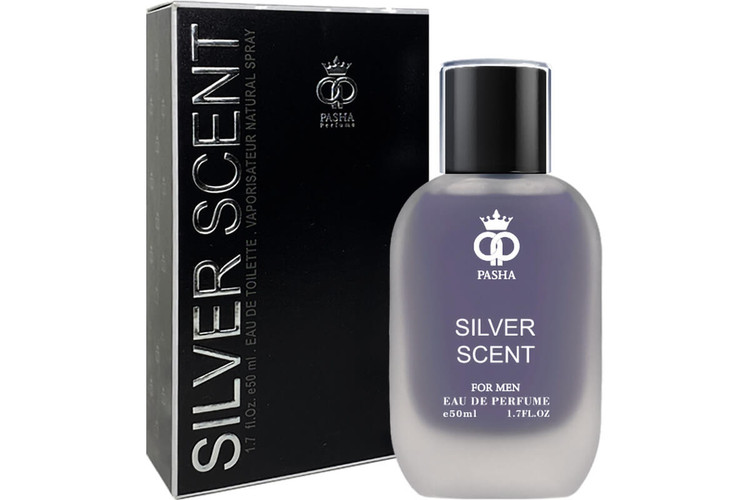 ادوپرفیوم 50 میل مردانه پاشا مدل سیلورسنت وی آی پی