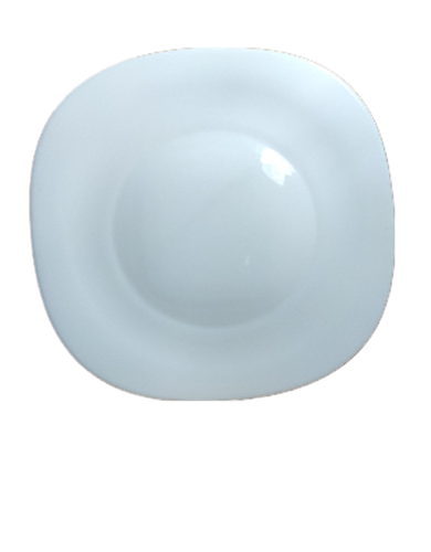 بشقاب پلوخوری مربع 26 اپال سفید برند مقصود