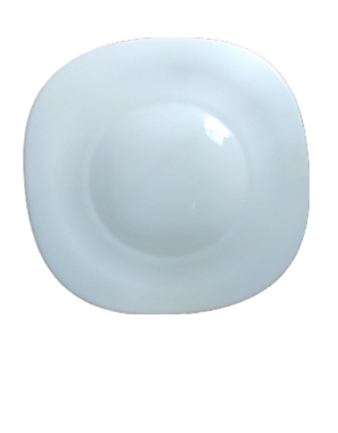 بشقاب پلوخوری مربع 26 اپال سفید برند مقصود