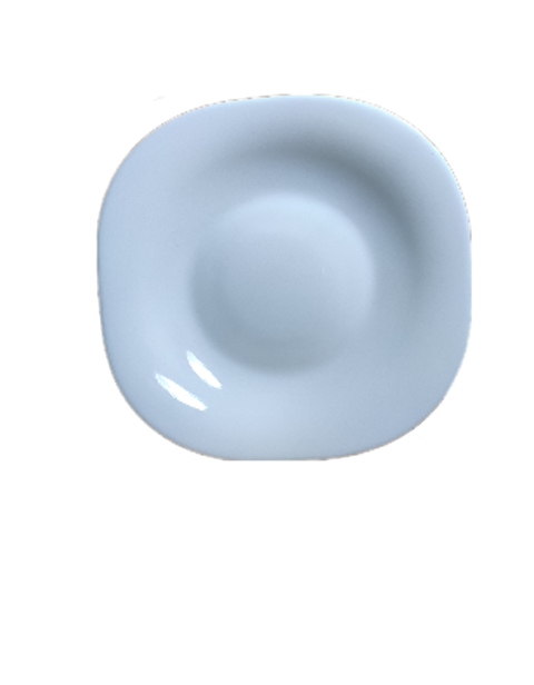 بشقاب خورشت خوری مربع اپال سفید برند مقصود