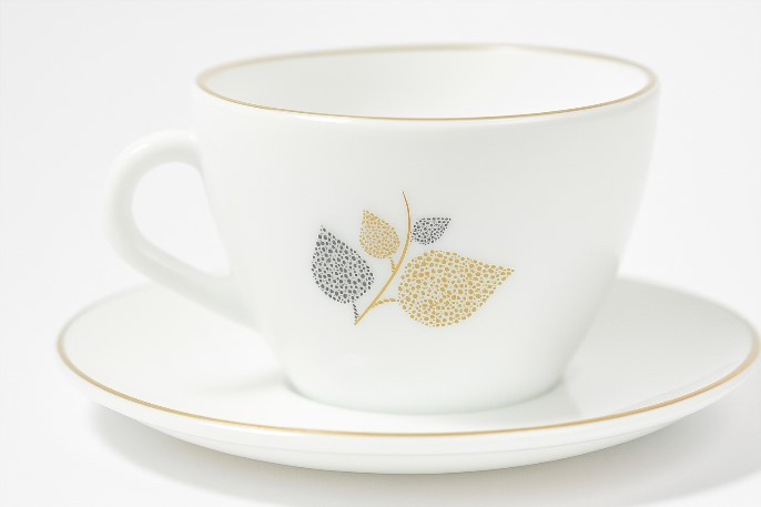 سرویس چایخوری 12 پارچه اپال خط طلا طرح مارس طلایی