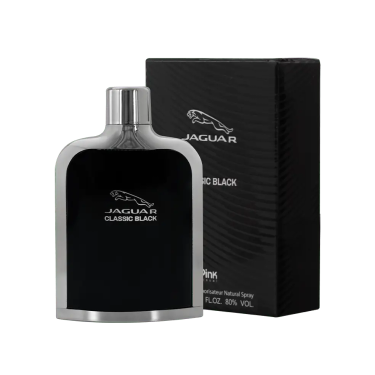 ادوپرفیوم 100 میل مردانه پینک ویژوال مدل جگوار کلاسیک بلک